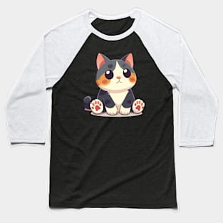 Super Cute Kawaii Cat Baseball T-Shirt